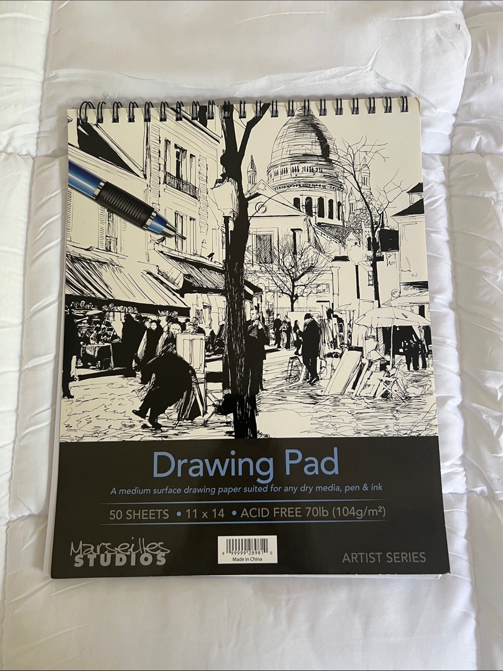 Black & White Drawing Pad - 11 x 14, 50 Sheets